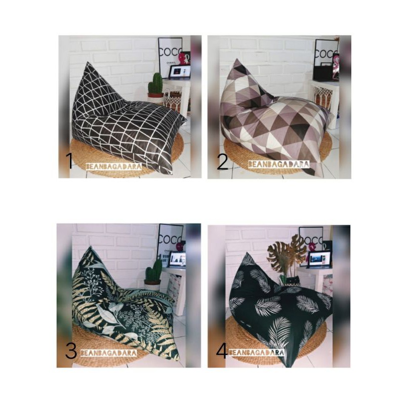 Bean Bag triangle TERMURAH size L siap pakai