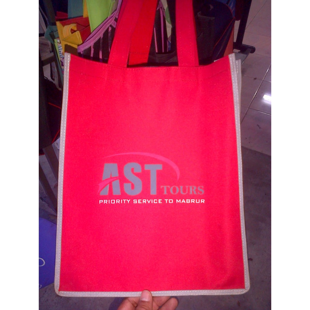 TOTEBAG WANITA TOTE BAG RESLETING POLOS bisa CUSTOM SABLON SEMINAR,ULTAH DLL TB 017