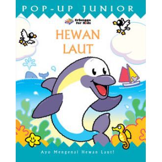 Limited Buku Pop Up Junior Hewan Laut Erlangga Hardcover
