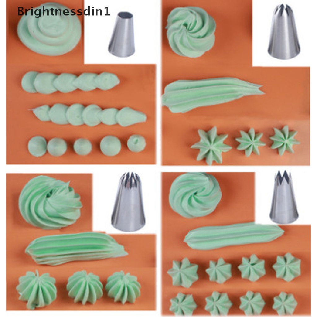 5 Pcs / Set Alat Nozzle Icing Piping Krim Kue Rusia Ukuran Besar 1 In 1