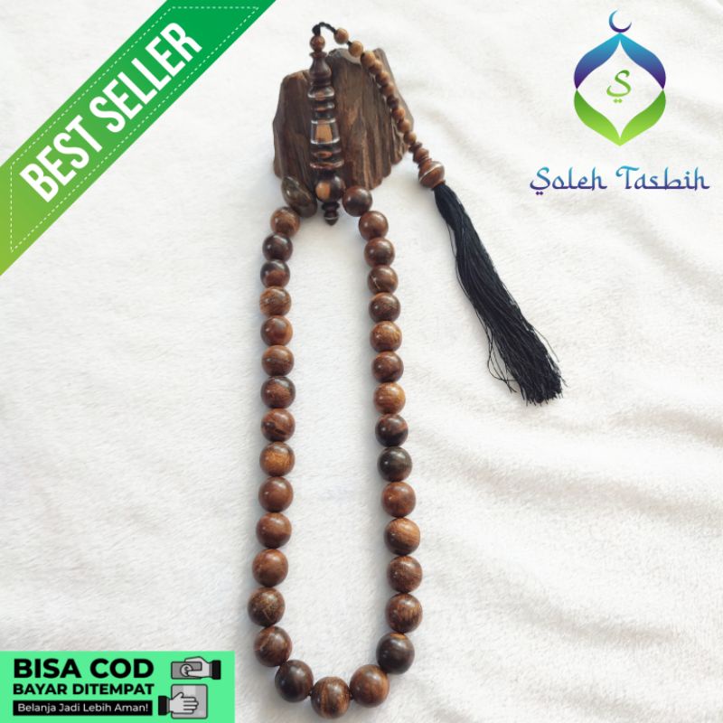 Tasbih Kayu Gaharu 33 Butir Grade A Super Original