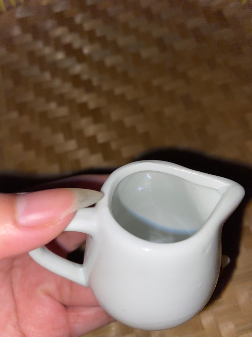 Sugar Gula Cair Creamer Saus Pot Mini Jug Teko Keramik Putih Sni 70 Ml