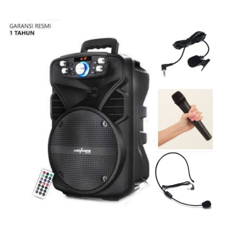 ADVANCE SPEAKER BLUETOOTH MP3 ADVANCE H 801N ( free mic karaoke )