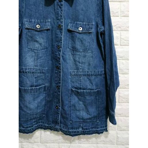 Penjualan Terbanyak - j.Jill released-hem denim jacket