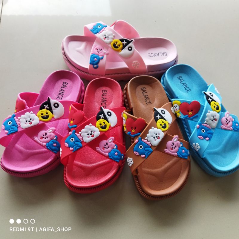 SANDAL JELLY IMPORT ANAK SANDAL SELOP  SENDAL ANAK PEREMPUAN SANDAL BALANCE 1605 sandal karet anak s