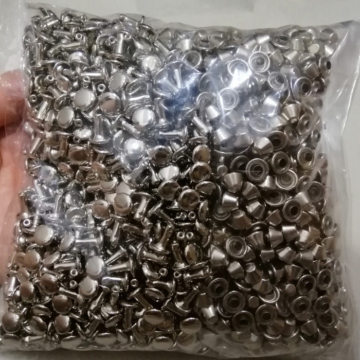 Paku Rivet Centang Topong Punk Rock drum Spike NIKEL 8mm