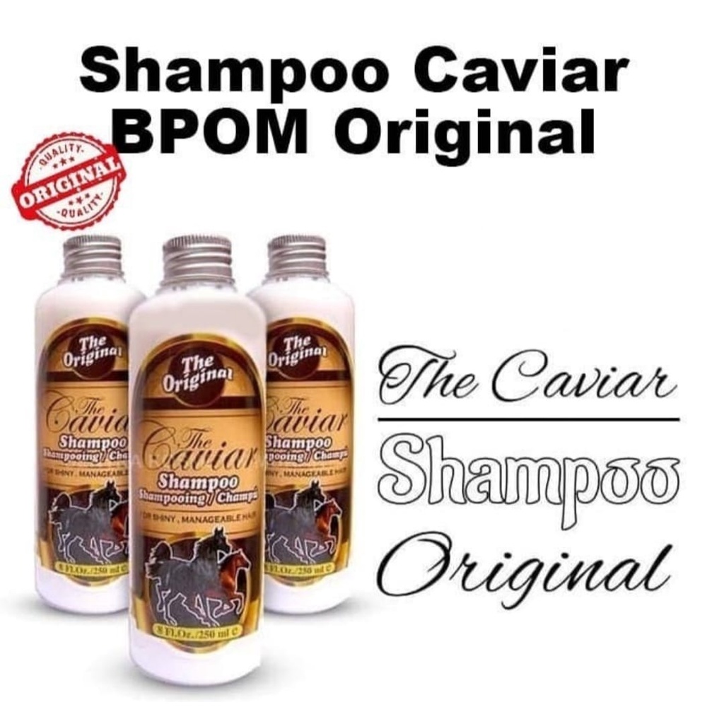 THE CAVIAR SHAMPOO KUDA / CONDITIONER BPOM ORIGINAL 250 ML