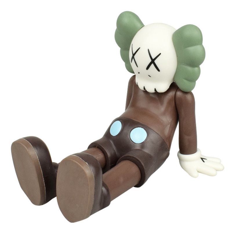 Black White Gray Sitting Pen Holder KAWS Companion 9cm Action Figures Toy Ornaments