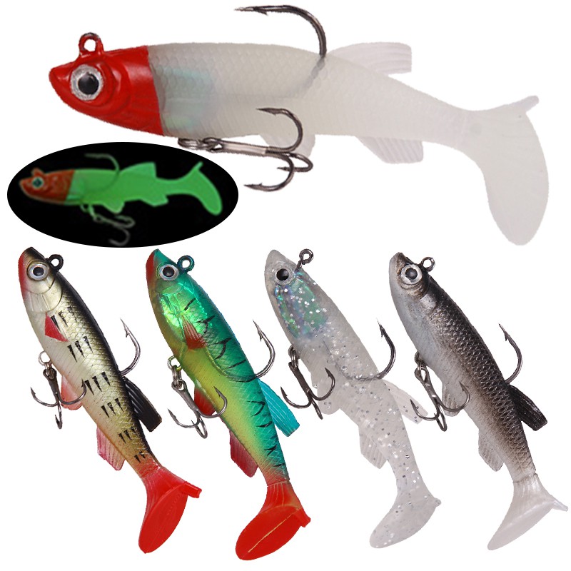 Umpan Pancing Kail Pancing Soft Plastic Lure relix nusantara 8.5cm/13g Alat Pancing Umpan Pancing Buatan Soft Lure Sinking Minnow Umpan Ikan Umpan Mancing Alat Pancing Murah Umpan Mancing