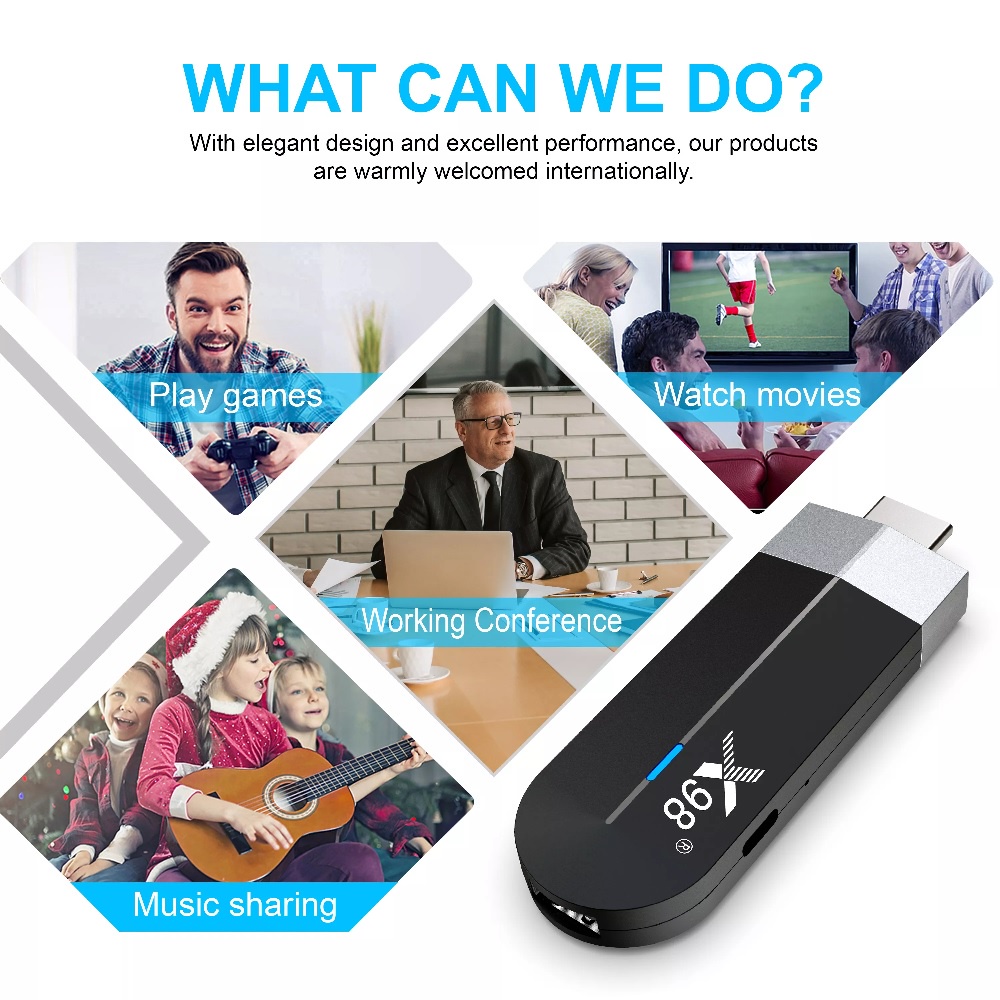 X98 S500 - Android OS Smart TV Stick 4K UHD - Android TV Stick - PRAKTIS HANYA TINGGAL COLOK, HEMAT RUANG