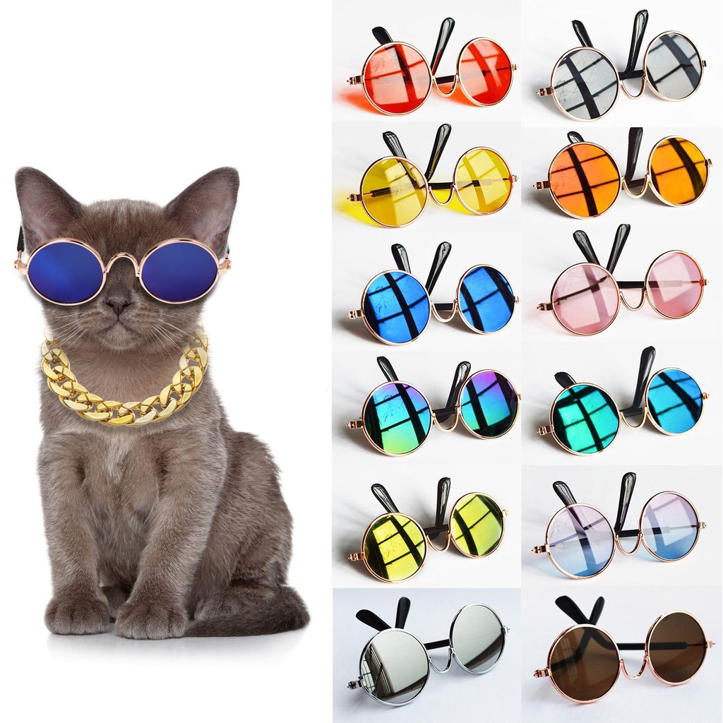 Kacamata Kucing SOLIGHTER Foto Props Round Vintage Sunglasses