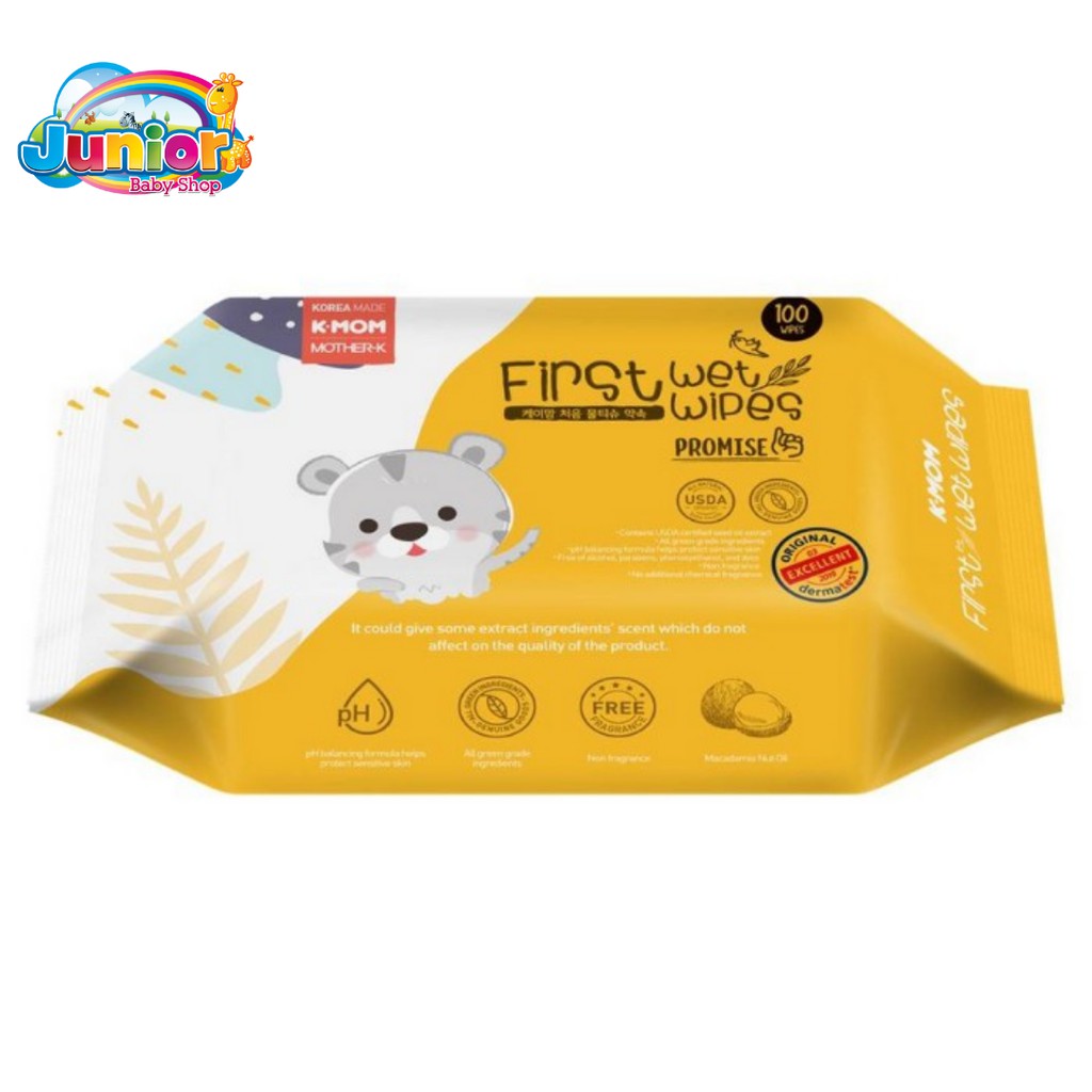 K-MOM First Wet Wipes 100pcs Promise