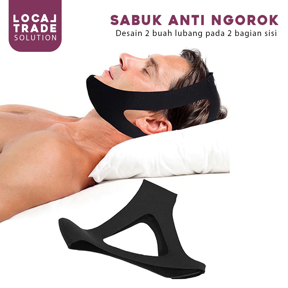 Sabuk Tidur Anti Ngorok Anti Mendengkur Snoring Solution Chin Rest Band Strap Mencegah Ngiler