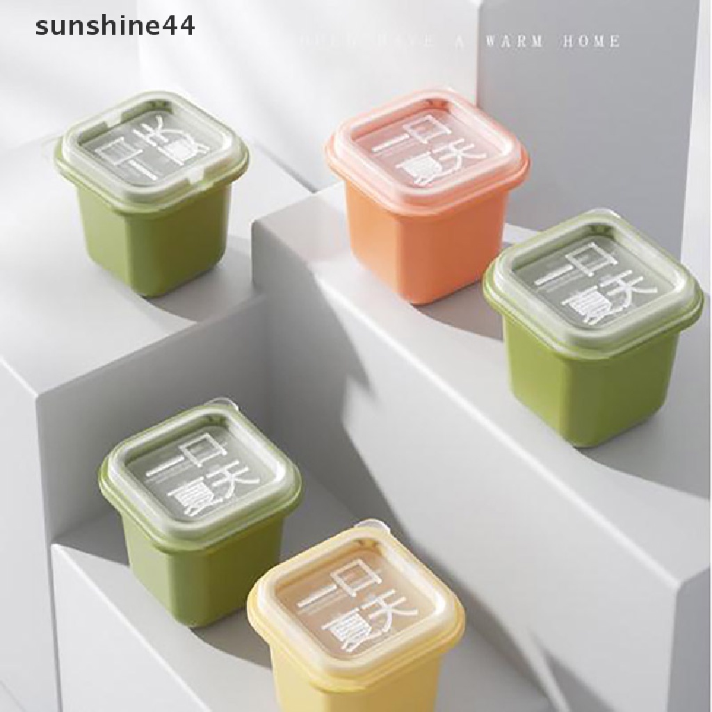 Sunshine 6pcs / set Cetakan Es Batu Bentuk Kotak Bahan Silikon