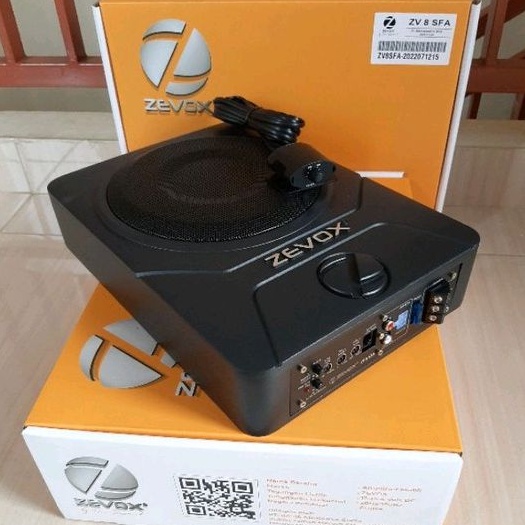 SUBWOOFER AKTIF KOLONG ZEVOX ZV 8  SFA SUBWOOFER AKTIF KOLONG JOK ORIGINAL