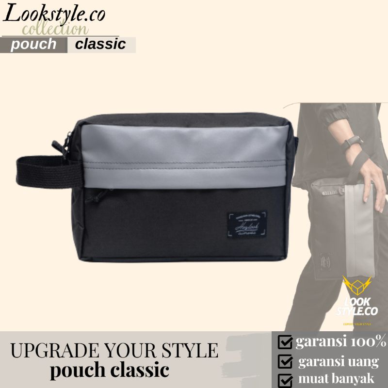 Clutch Pouch Handbag Pria Hand Bag Wanita Original Murah Besar Dompet Hp Dan Uang Casual Branded Cow