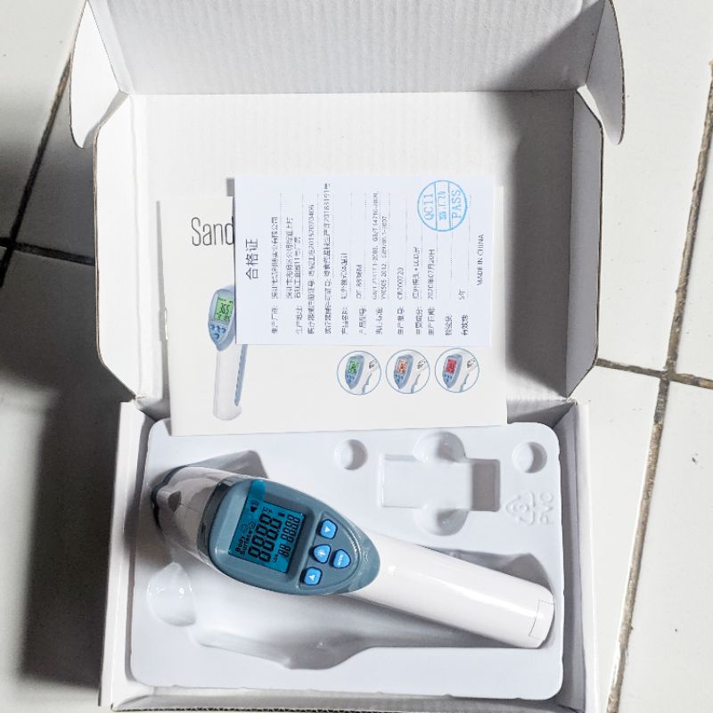 Termometer tembak digital dahi Thermo gun infrared alat pengukur suhu tubuh badan infra merah thermometer non contact