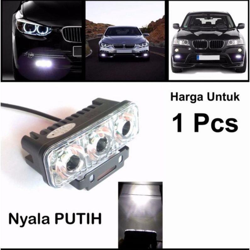 Lampu Sorot Tembak Led Mobil Motor Tembus Kabut Waterproof Anti Air