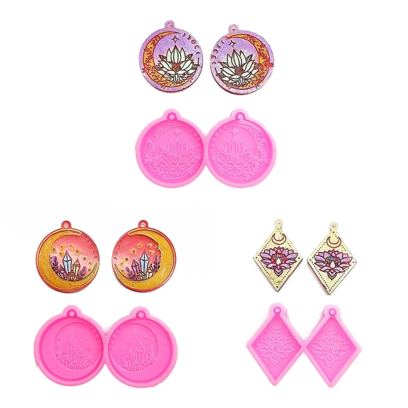 Siy Cetakan Resin Epoksi Bahan Silikon Bentuk Persegi Panjangmatahari Untuk Antingkerajinan Diy