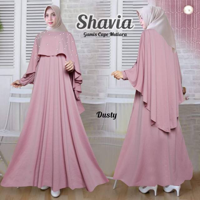 Shavia Gamis Cape Mutiara