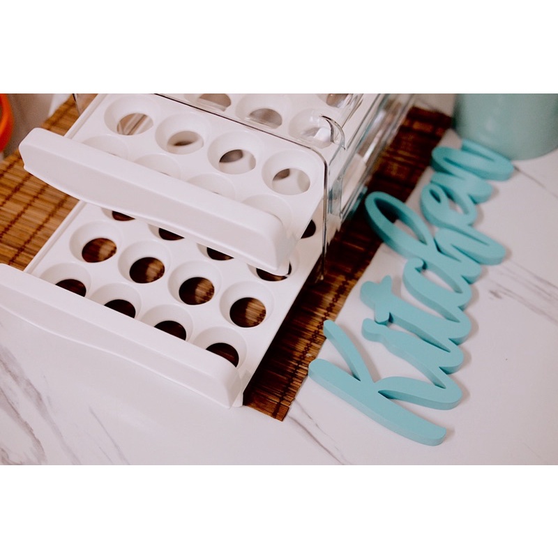 Rak telur 2 susun transparan