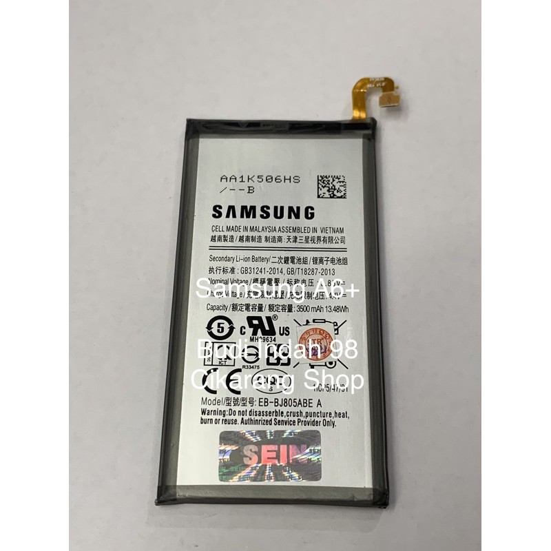 BATERAI SAMSUNG A6+ 2018, A6 PLUS 2018, J8+ EB-BJ805ABE ORIGINAL