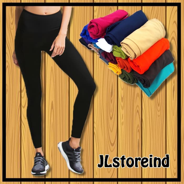 Celana Legging Bahan Spandek Muat utk ukuran M L dan XL