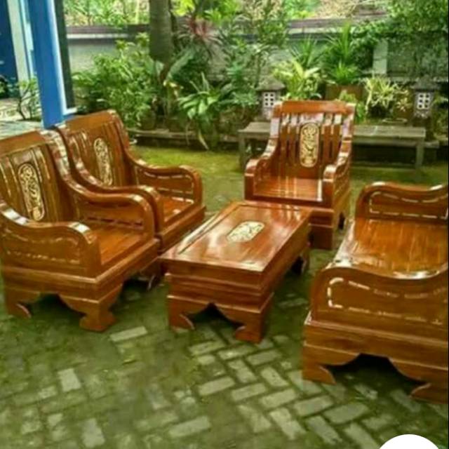 Kursi tamu minimalis semut jati jepara