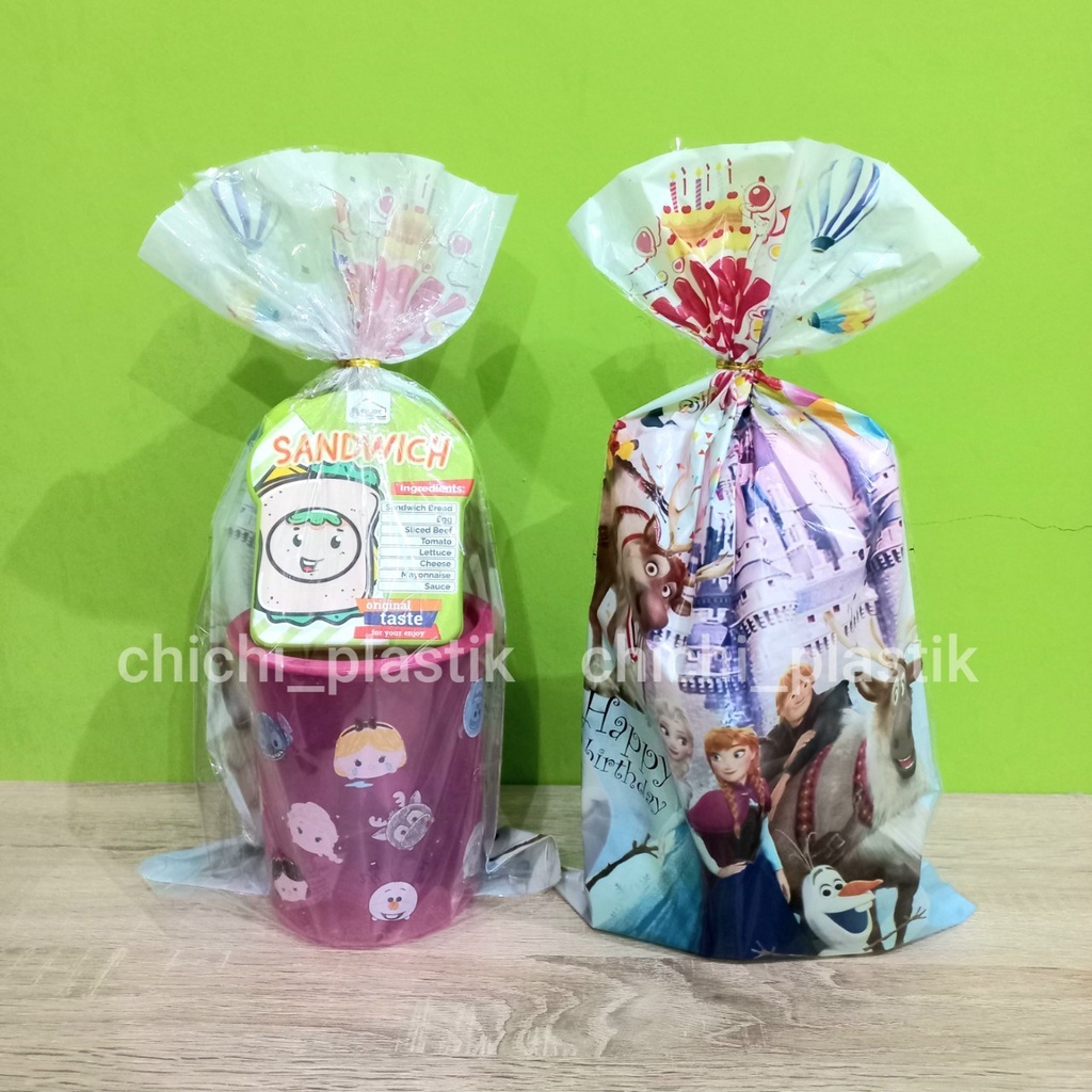 Paket bingkisan souvenir ulang tahun karakter anak tepak roti odate 0.6