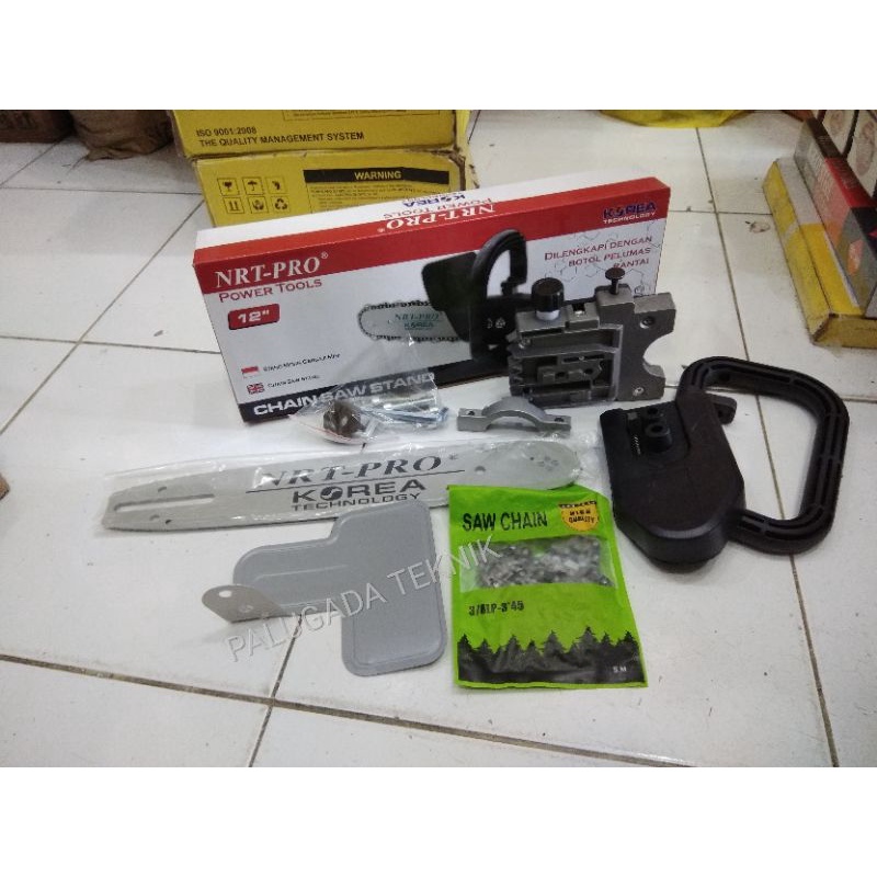 GERGAJI KAYU CHAINSAW MINI 12'' / ADAPTOR CHAINSAW GERINDA 12 INCH NRT PRO