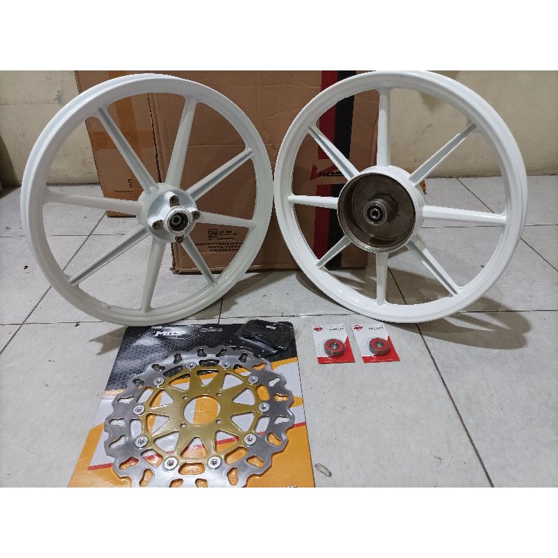 Velg Palang 8 Buat Vixion Lama Set Piringan dan Bearing tinggal Pasang
