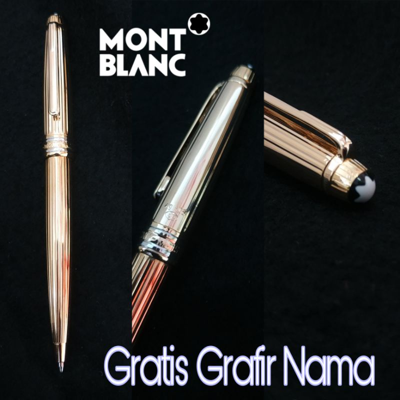 

pulpen mewah Montblanc meisterstuck gold Solitaire exclusive gratis Grafir nama