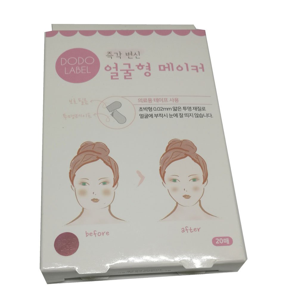 [40pcs] Takarai Selotip Penirus Wajah Tirus Tanpa Operasi - Dodo Label Stiker Korea Face Lift Tape For V Shape