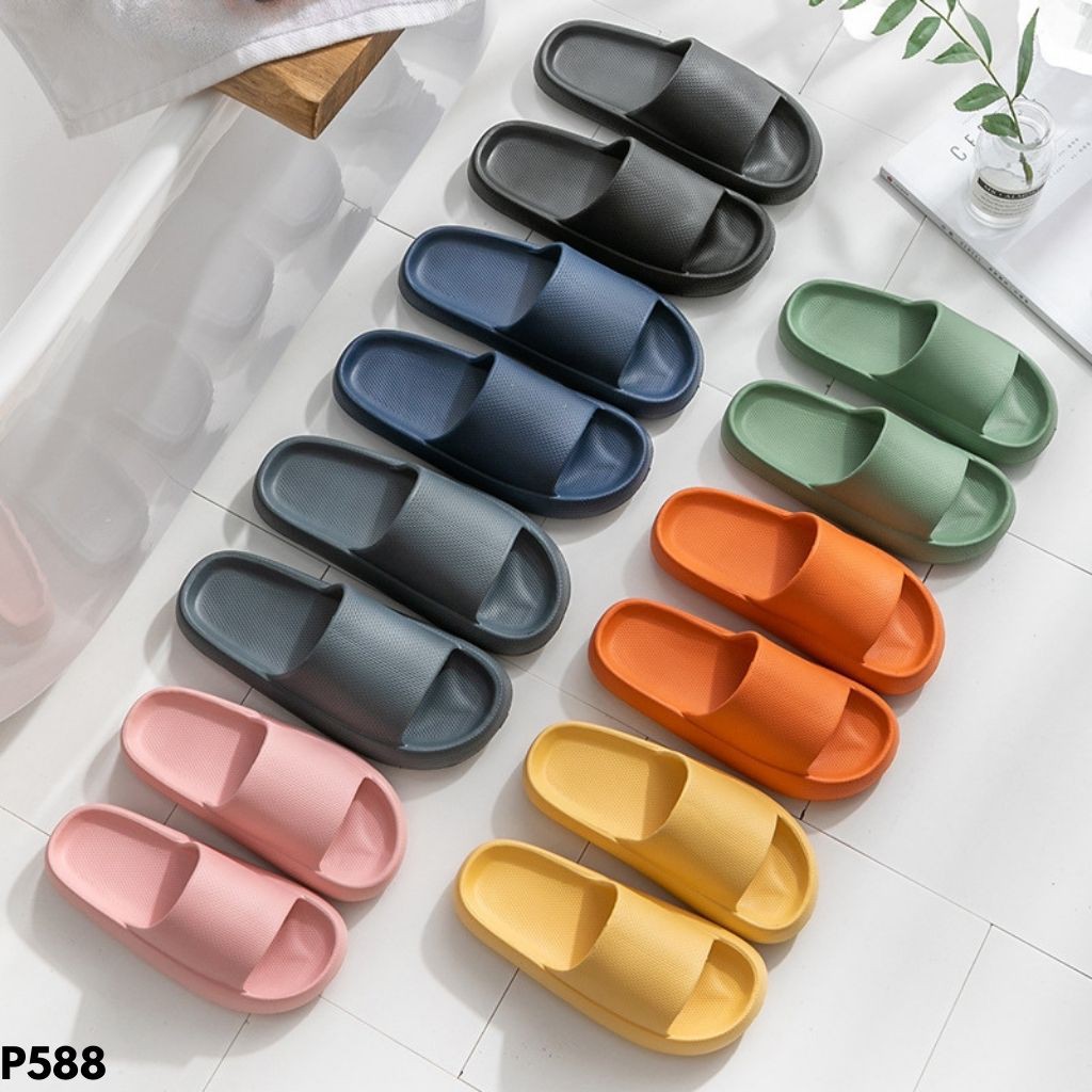 SANDAL UNISEX RUBBER PRIA DAN WANITA ANTI SLIP RINGAN NYAMAN KUALITAS IMPORT P588