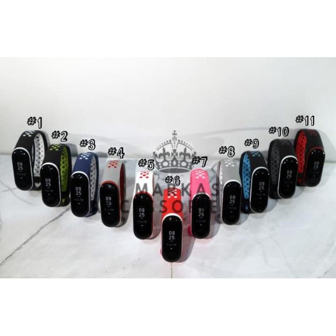 STRAP NIKE XIAOMI MI BAND 3 BAND3 TALI JAM TANGAN GELANG SILIKON 2807