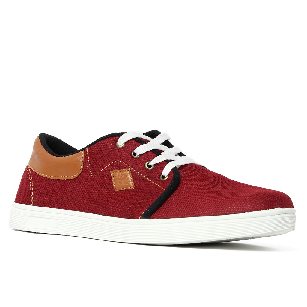 maroon colored sneakers