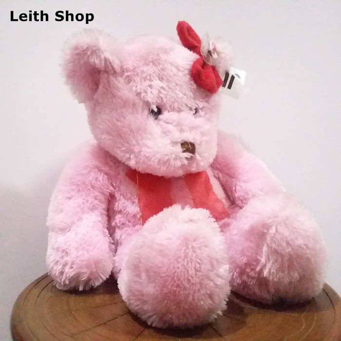 

Boneka Bear Beruang Pink Pita Bunga Ribbon Hadiah Kado Gift