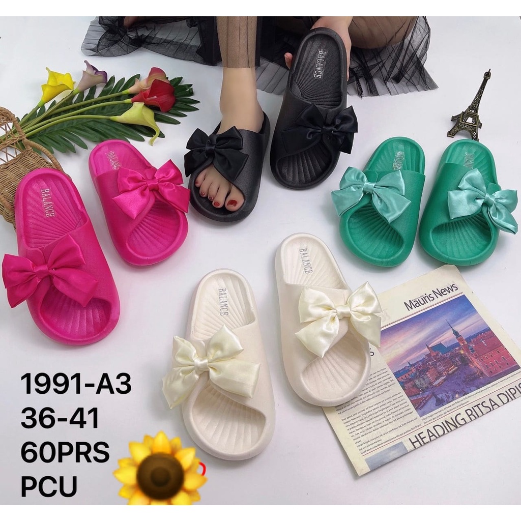 Sandal Karet Jelly Wedges Wanita import Model Terbaru Original Kekinian by AGUNG STYLE Balance 1991-A3