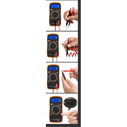 Digital Multimeter MINI AC/DC Voltage Tester - Multi fungsi tester Digital