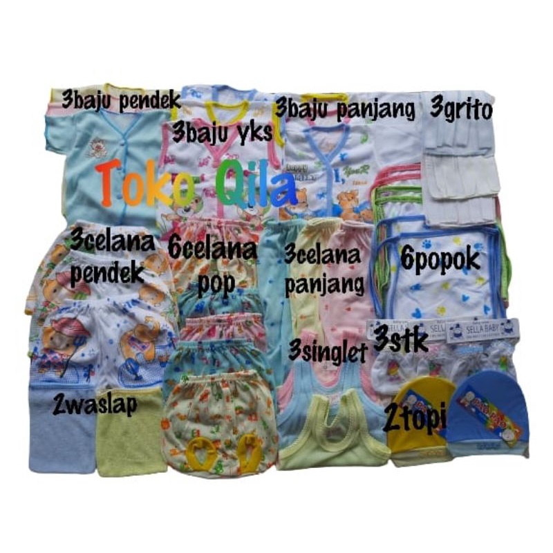 Paket perlengkapan bayi baru lahir baju bayi baru lahir paket baju bayi newborn Q40-2