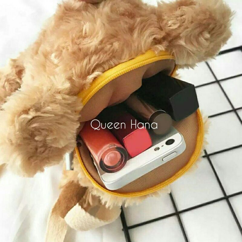 Tas Selempang Beruang Cewe Asli Import / Tas Selempang Cute Bear 30cm