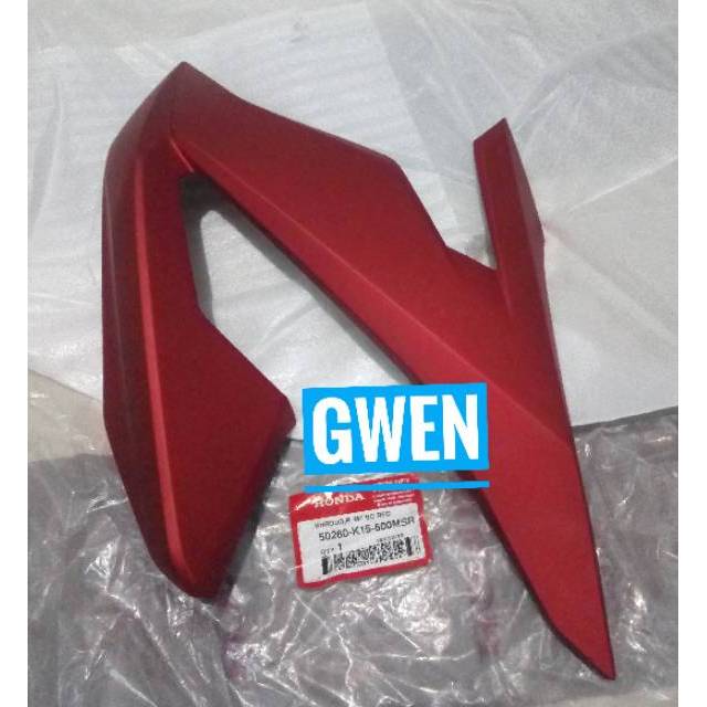Shroud R Sayap Kuping Tangki Kanan New CB150R CB 150 R StreetFire Led K15M Red Matte Merah Doff 5026