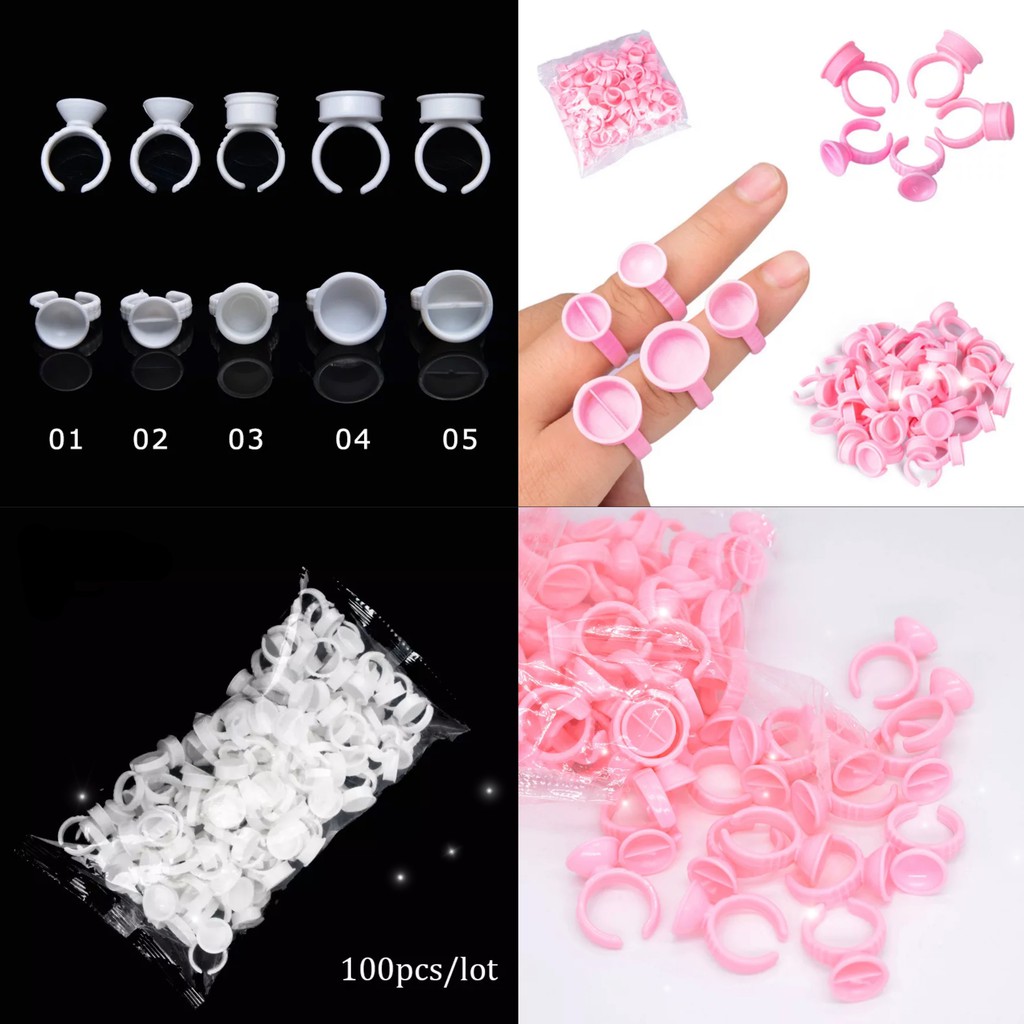 Ring Glue Size (S) (M) (L) isi 100pcs