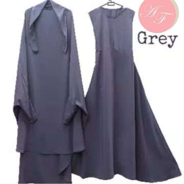 French khimar Zipper SET Gamis