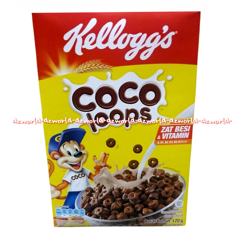 Kellogg's Coco Pops 170gr Sereal Yang Terbuat Dari Jagung Pilihan Cocok Untuk Sarapan Kellogg Kelog Kelloggs