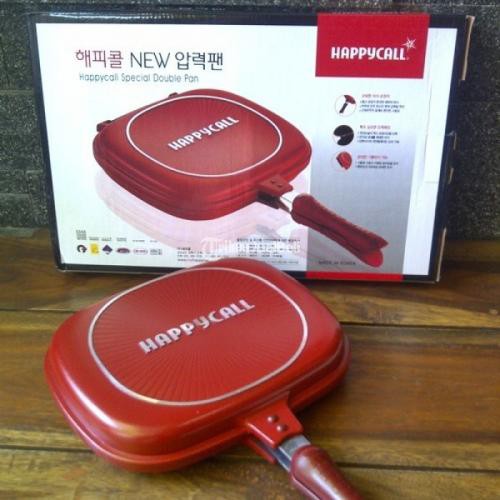 Happy Call Double Pan Ukuran Jumbo 32 cm Grill Pan Anti Lengket ORI Korea