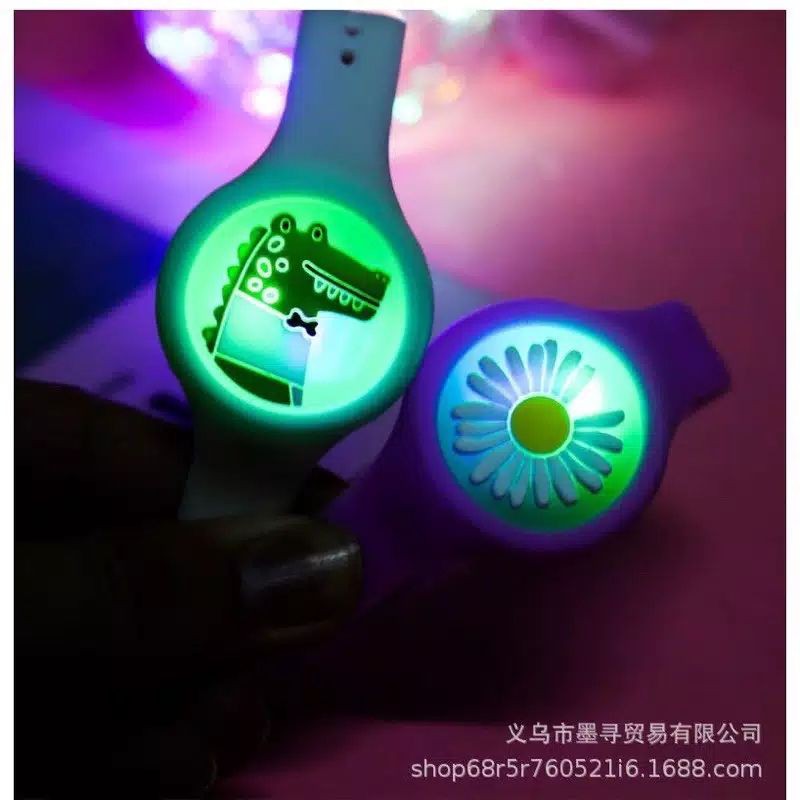 AA7 Jam LED ANTI NYAMUK | Jam Tangan Lucu Karakter Anak Bayi Balita Silikon Silicon