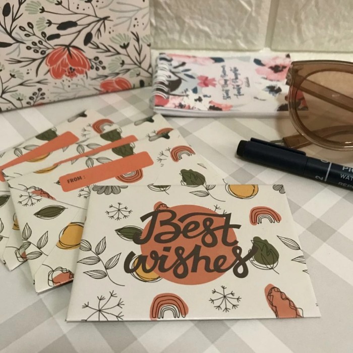 

Estudio 4pcs/set amplop best wishes BW22