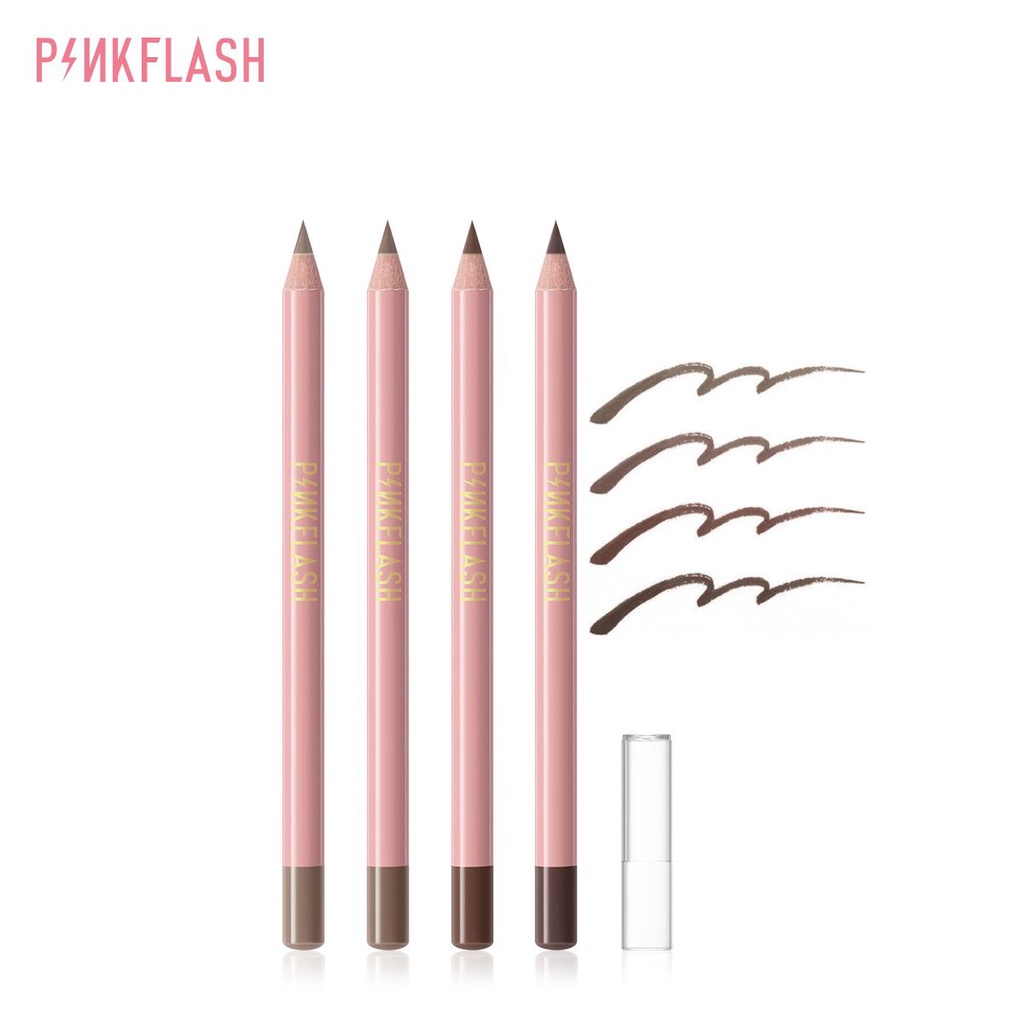 PINKFLASH Easy Eyebrow Pencil / Pensil Alis / Pinkflash Waterproof Longlasting Durable Soft Eyebrow Pencil