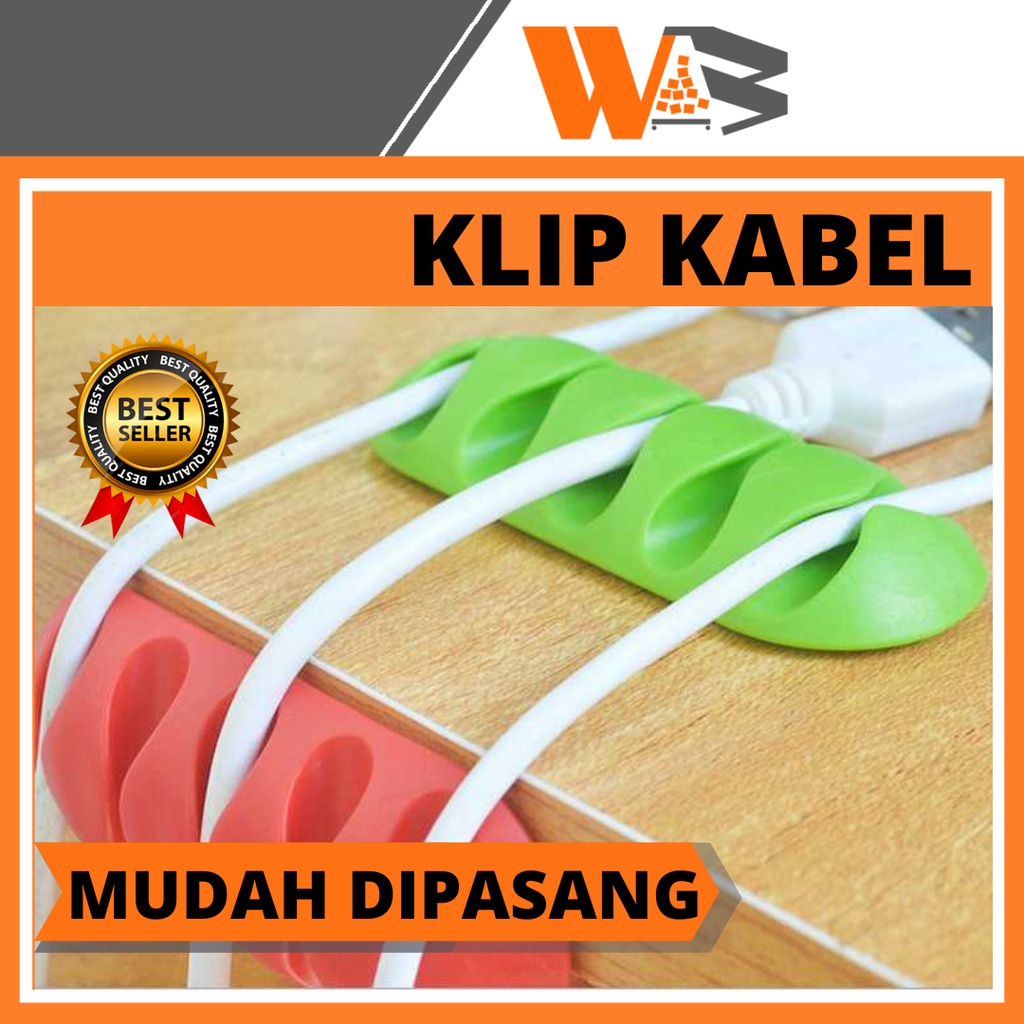 COD Klip Kabel Organizer Cable Clip Perapi Kabel Klip Cable Serbaguna